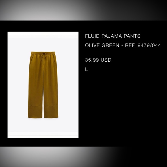 ꓜ𝖺𝑟𝒂 | Pajama Pant Olive Green - Picture 2 of 2